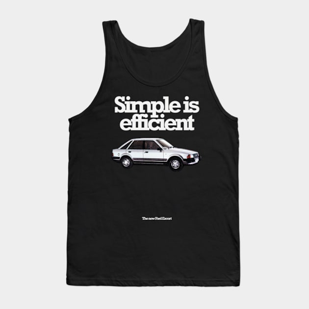 FORD ESCORT - 80s brochure Tank Top by Throwback Motors